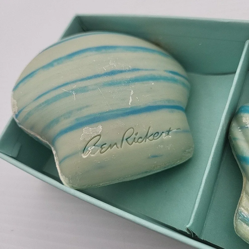 Vintage Box of SEASHELL 3 SOAPS By Ben Rickert